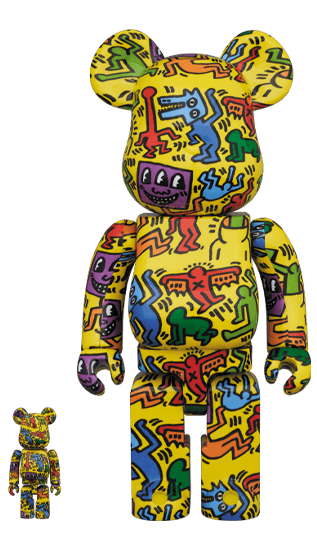 BE@RBRICK KEITH HARING #5 100％ & 400％ collectible