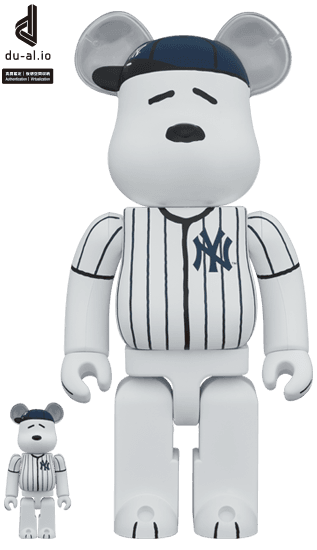 MLB × PEANUTS BE@RBRICK SNOOPY (NEW YORK YANKEES) 100％ & 400％ collectible