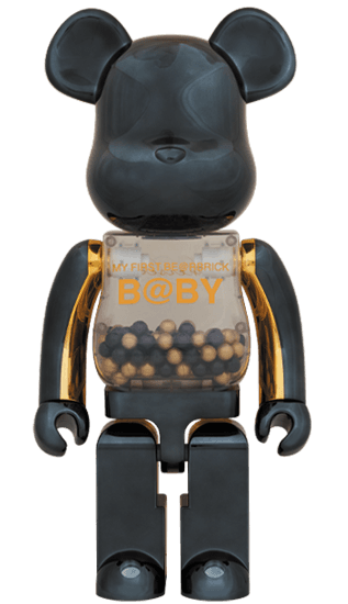 MY FIRST BE@RBRICK INNERSECT BLACK & GOLD Ver.1000％ collectible