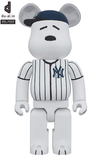 MLB × PEANUTS BE@RBRICK SNOOPY (NEW YORK YANKEES) 1000％ collectible