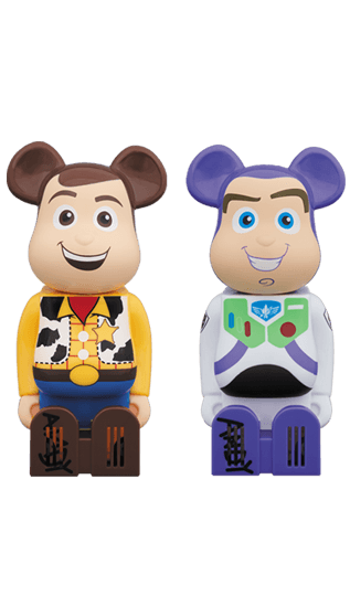 Cleverin BE@RBRICK WOODY／BUZZ LIGHTYEAR collectible