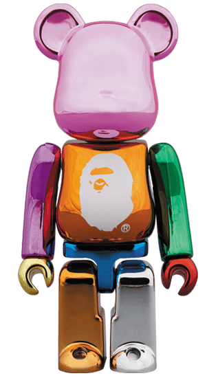 A BATHING APE(R) 25th ANNIV. MULTI COLOR BE@RBRICK 100％ collectible