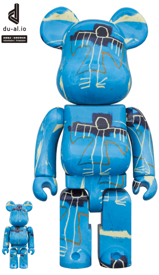 BE@RBRICK JEAN-MICHEL BASQUIAT #9 100％ & 400％ collectible