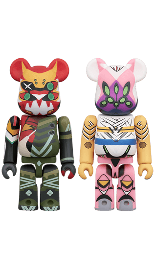 BE@RBRICK 2PCS SET エヴァンゲリオン 新2号機α & エヴァンゲリオン 8号機β 臨時戦闘形態 collectible