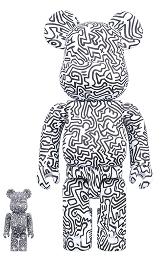 BE@RBRICK KEITH HARING #4 100％ & 400％ collectible