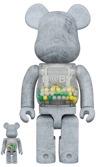MY FIRST BE@RBRICK B@BY “CONCRETE” 100％ & 400％ collectible