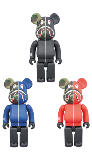 1st CAMO SHARK BE@RBRICK 400％ collectible