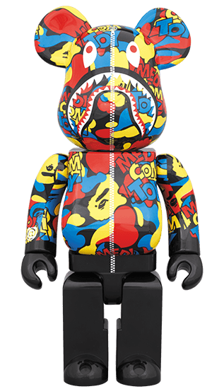 MEDICOM TOY CAMO SHARK BE@RBRICK 400％ collectible