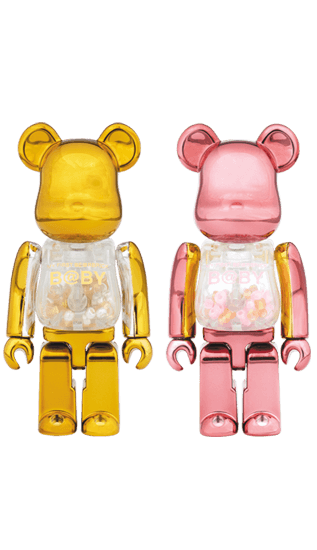 MY FIRST BE@RBRICK GOLD & SILVER Ver.／PINK & GOLD Ver. 100％ collectible