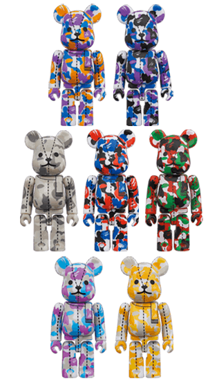 A BATHING APE(R) 28TH ANNIVERSARY BE@RBRICK BAPE CAMO #2 collectible