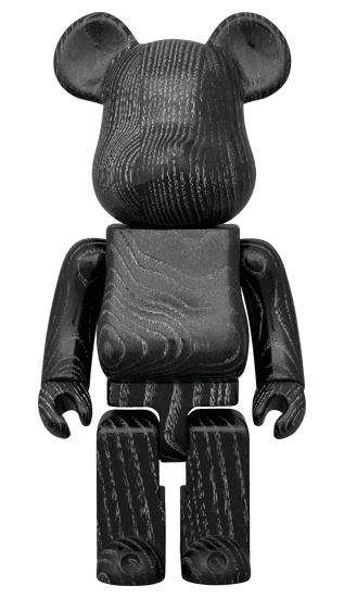 BE@RBRICK カリモク 浮造り 黒銀 400％ collectible
