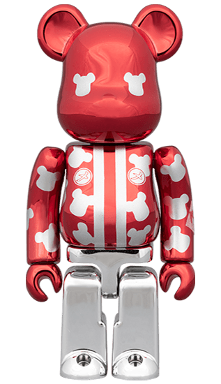BE@RBRICK メ組 はっぴ 赤メッキ 100％ ノベルティ collectible