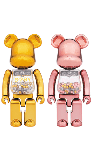 超合金 MY FIRST BE@RBRICK GOLD & SILVER Ver./PINK & GOLD Ver. collectible
