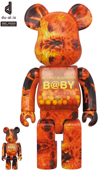 MY FIRST BE@RBRICK B@BY FLAME Ver. 100％ & 400％ collectible