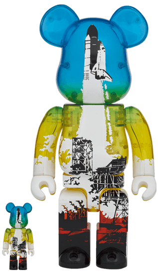 SPACE SHUTTLE BE@RBRICK LAUNCH Ver. 100％ & 400％ collectible