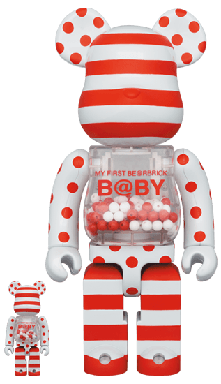 MY FIRST BE@RBRICK B@BY RED & SILVER CHROME Ver. 100％ & 400％ collectible