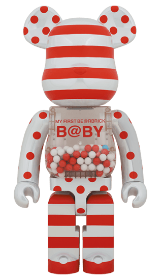 MY FIRST BE@RBRICK B@BY RED & SILVER CHROME Ver.1000％ collectible