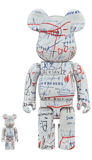 BE@RBRICK JEAN-MICHEL BASQUIAT #2 100％ & 400％ collectible