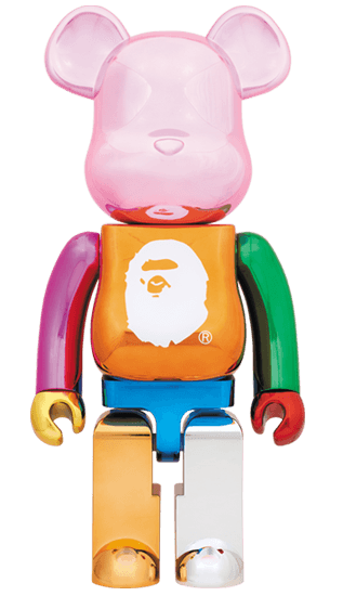 A BATHING APE(R) 25th ANNIV. MULTI COLOR BE@RBRICK 1000％ collectible