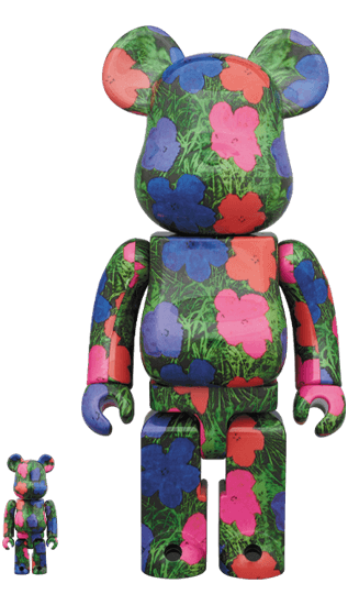BE@RBRICK ANDY WARHOL “Flowers” 100％ & 400％ collectible