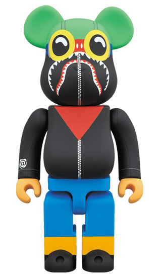 A BATHING APE(R) × HEBRU BRANTLEY × SOCIAL STATUS BE@RBRICK 400％ collectible
