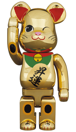 BE@RBRICK 招き猫 昇運 弐 金メッキ 400％ collectible