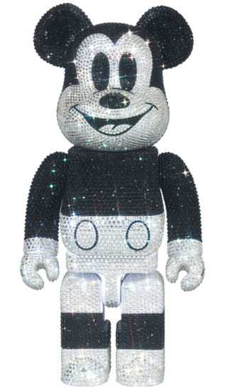 CRYSTAL DECORATE MICKEY MOUSE BE@RBRICK 400％ collectible