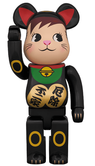 BE@RBRICK 招き猫 ポコちゃん 黒 400％ collectible