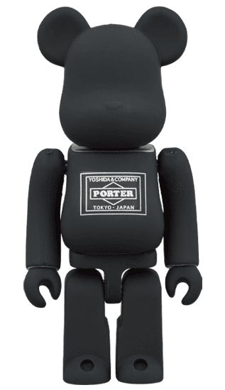 PORTER × BE@RBRICK BLACK／SILVER 100％ collectible