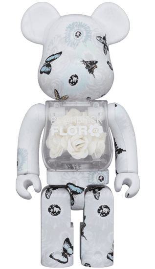 BE@RBRICK FLOR@ #2 White 400％ collectible