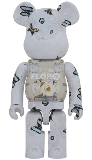 BE@RBRICK FLOR@ #2 White 1000％ collectible