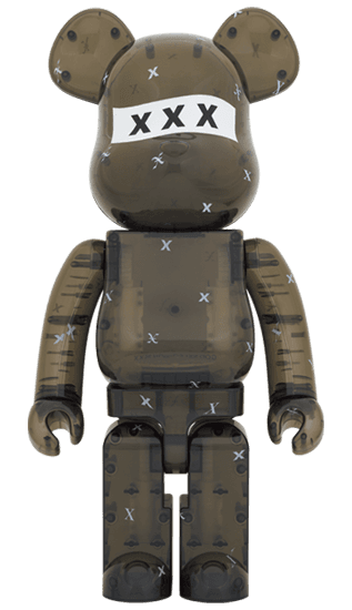 BE@RBRICK GOD SELECTION XXX BLACK CLEAR 1000％ collectible