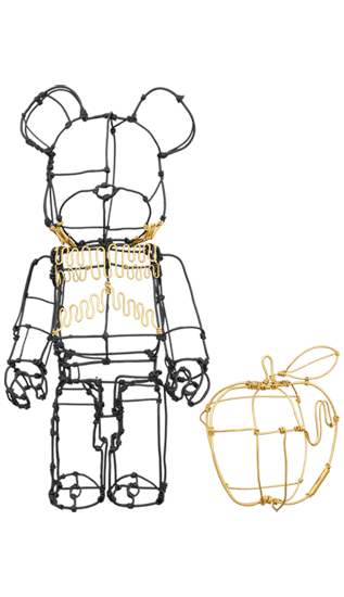 HAyU Wire BE@RBRICK 400％ & APPLE collectible