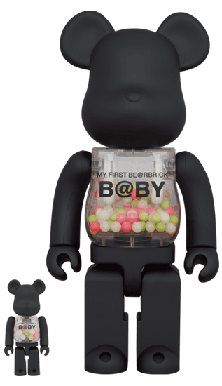 MY FIRST BE@RBRICK B@BY MATT BLACK Ver. 100％ & 400％ collectible