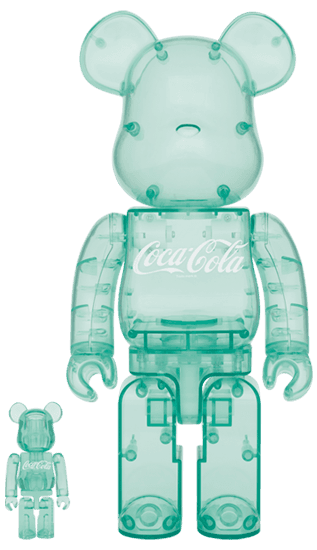 BE@RBRICK Coca-Cola GEORGIA GREEN 100％ & 400％ collectible