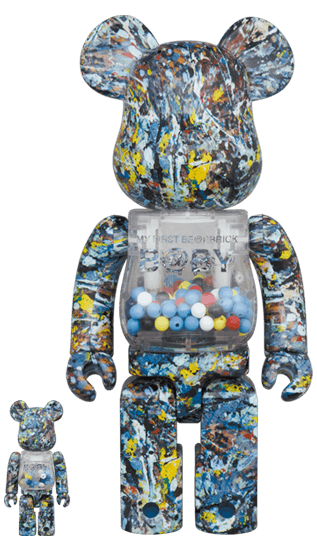 MY FIRST BE@RBRICK Jackson Pollock Studio Ver.100％ & 400％ collectible