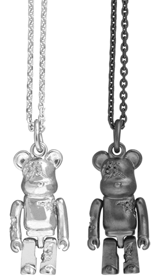 IVXLCDM BE@RBRICK CLACKED NECKLACE SILVER／BLACK collectible