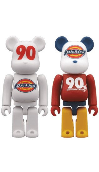 Dickies 90th BE@RBRICK WHITE Ver. / LOGO Color Ver. collectible