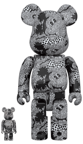 BE@RBRICK Keith Haring Mickey Mouse 100％ & 400％ collectible
