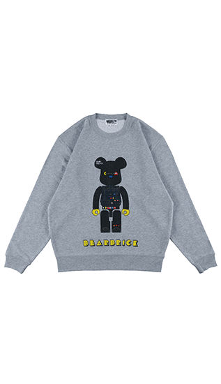 MLE PAC-MAN シリーズ BE@RBRICK CREW NECK SWEAT collectible