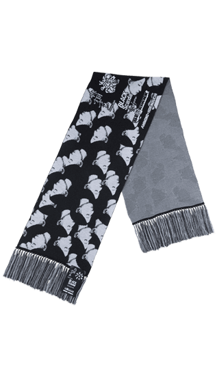 BE@RBRICK BLACK Scandal Yohji Yamamoto × 内田すずめ × S.H.I.P&crew 私の中の私たち KNIT GANG COUNCIL KNIT SCARF 01 collectible