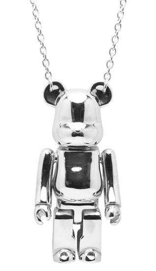 JAM HOME MADE BE@RBRICK 100% NECKLACE SV 925 collectible