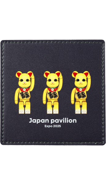大阪・関西万博 BE@RBRICK グッズ BE@RBRICK フェイクレザーコースター(maneki-neko) collectible