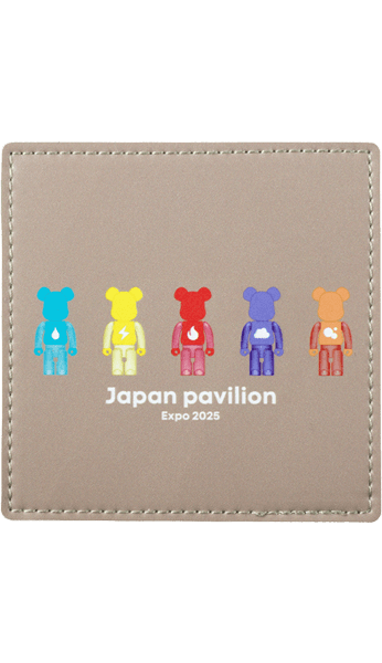 大阪・関西万博 BE@RBRICK グッズ BE@RBRICK フェイクレザーコースター(element) collectible