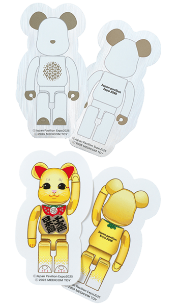 大阪・関西万博 BE@RBRICK グッズ BE@RBRICK カットシールセット(JP＆maneki-neko) collectible