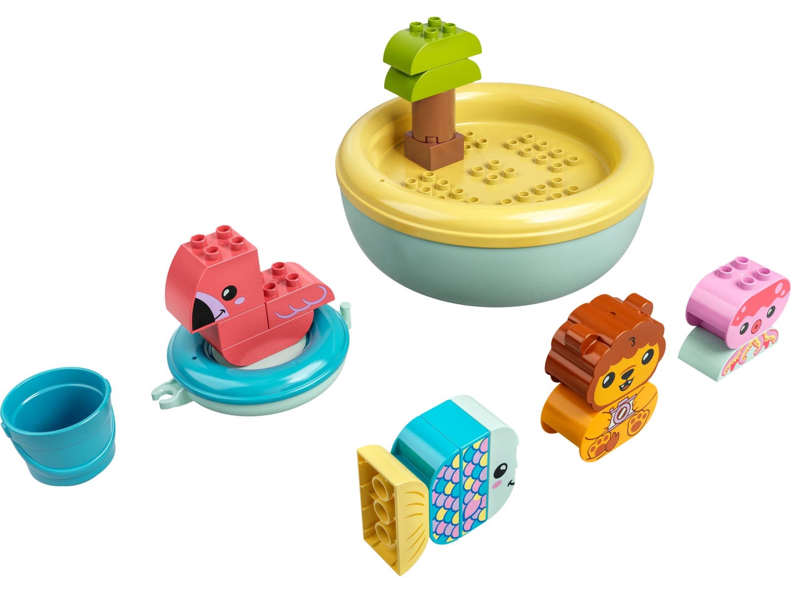 Bath Time Fun: Floating Animal Island collectible