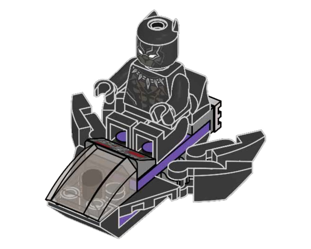 Black Panther with Jet collectible