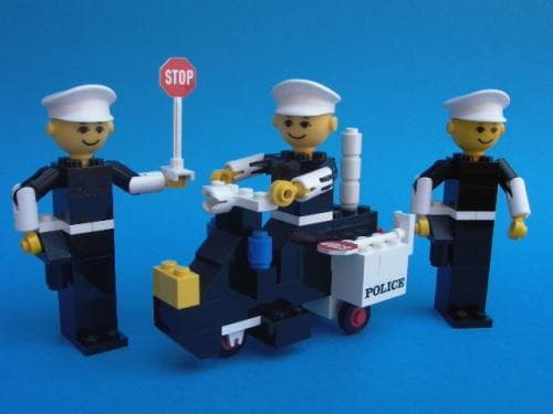 Police Officers and Motorcycle collectible