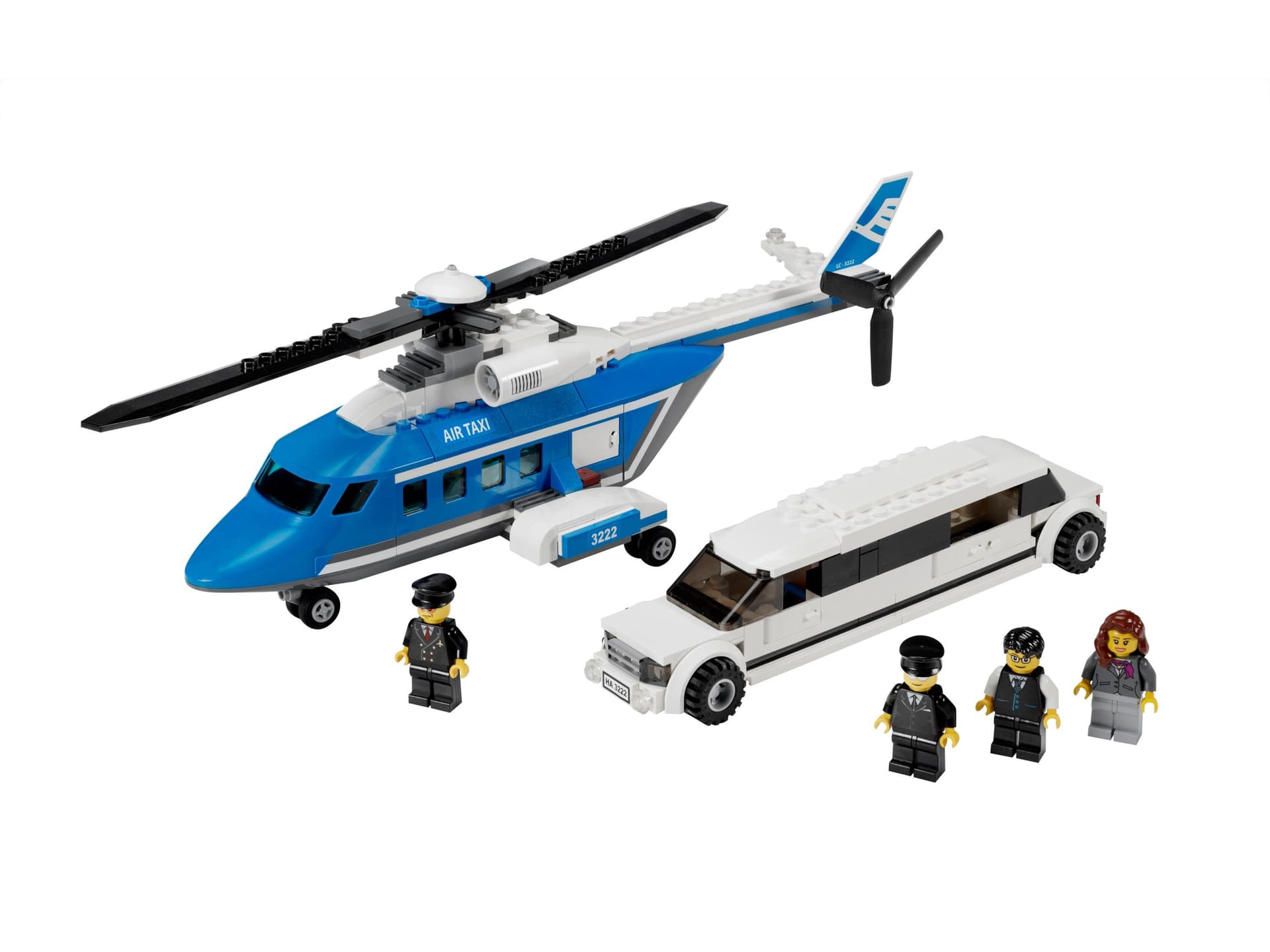 Helicopter and Limousine collectible