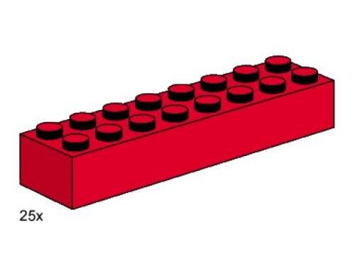 2 x 8 Red Bricks collectible